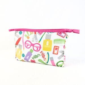 NWOT Clinique Multicolor Print Small Cosmetic Bag